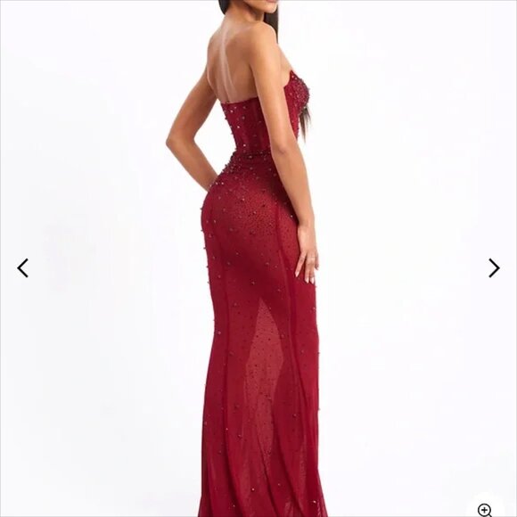 red miss circle fatima dress - Picture 1 of 7